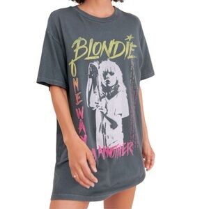 Daydreamer | Blondie One Way or Another Band Tee T-Shirt Dress Size Medium